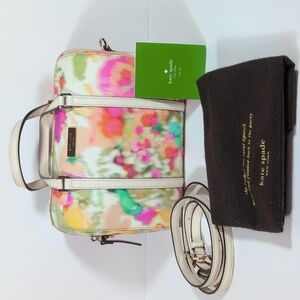 Kate Spade Grant Street Grainy Mini Cassie Giverny Floral Bag